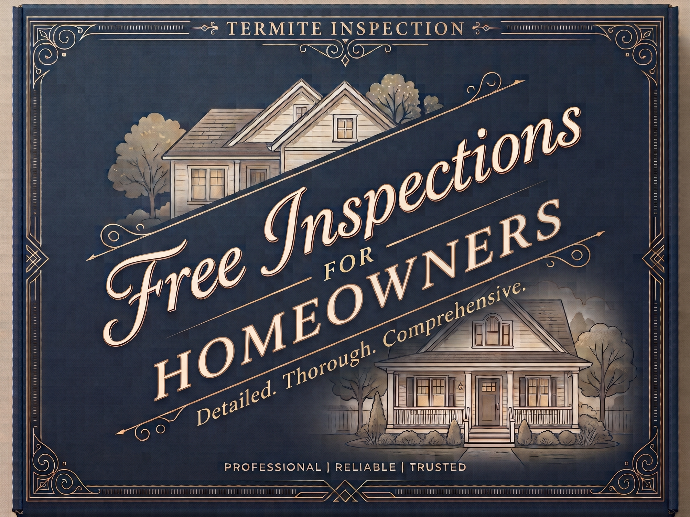 Termite inspector reviewing a home's exterior